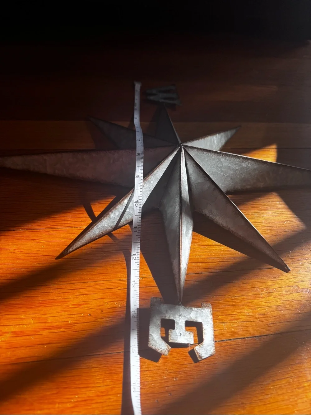 Metal Compass Wall Decor - Rustic Gray Star
